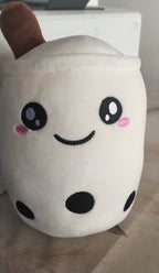 Cute Fruit Drink Plush Stuffed Soft Strawberry Milk Tea Plush Boba Tea Cup Toy Bubble Tea Pillow Cushion Kids Gift Pi-Mart