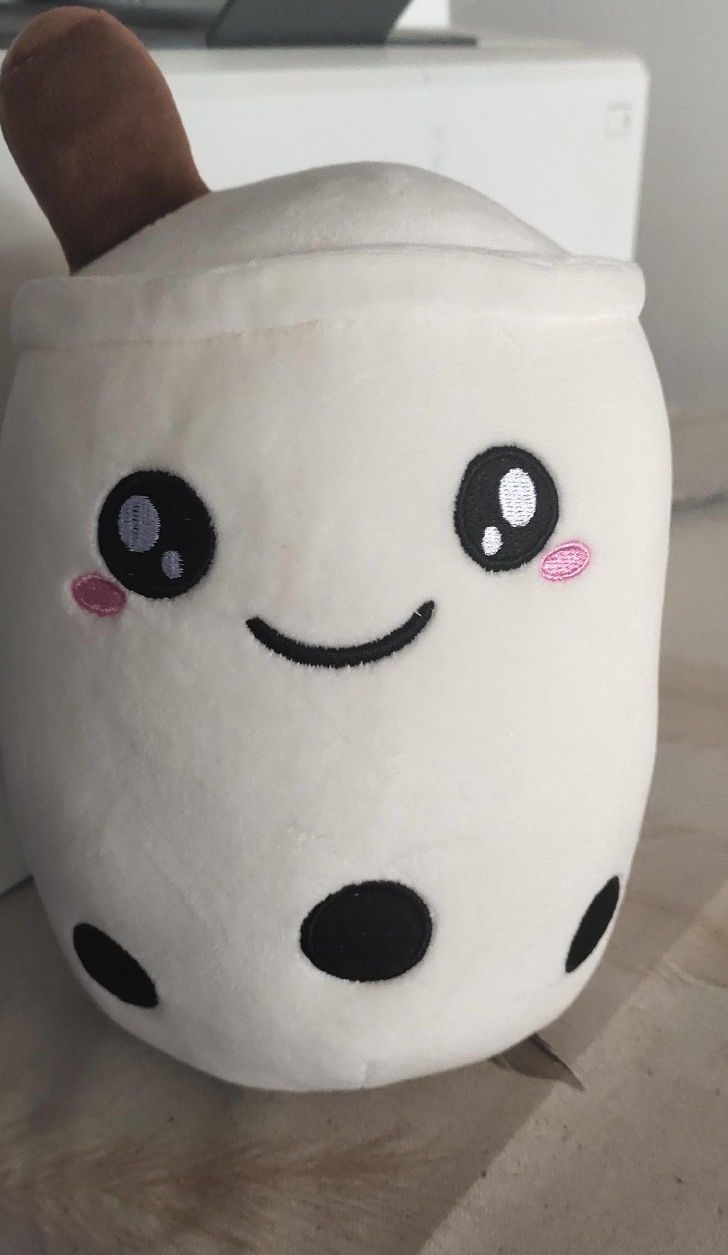 Cute Fruit Drink Plush Stuffed Soft Strawberry Milk Tea Plush Boba Tea Cup Toy Bubble Tea Pillow Cushion Kids Gift Pi-Mart