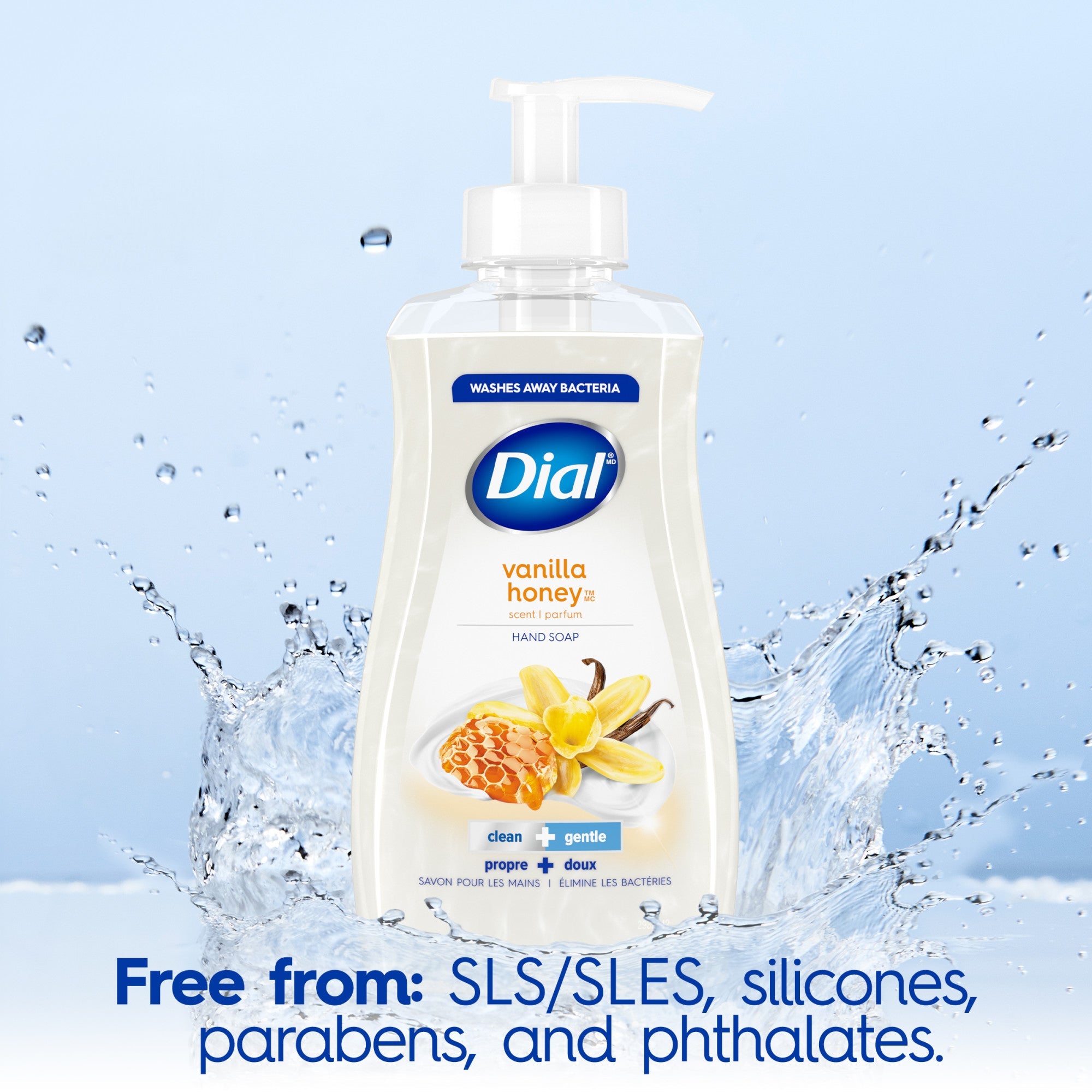 Dial Liquid Hand Soap, Vanilla Honey, 7.5 fl oz