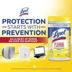 Lysol Disinfectant Wipes, Multi-Surface Antibacterial Cleaning Wipes, For Disinfecting and Cleaning, Lemon and Lime Blossom, 80 Count - SJB-DIAMOND ELITES