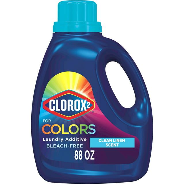 Clorox 2 for Colors Bleach-Free Laundry Stain Remover and Color Booster, Clean Linen, 88 fl oz - SJB-DIAMOND ELITES