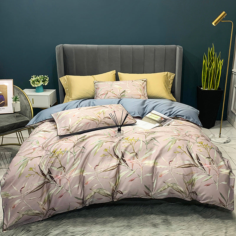 Digital Printing Four-Piece Light Luxury Bed Sheet Duvet Cover Pi-Mart