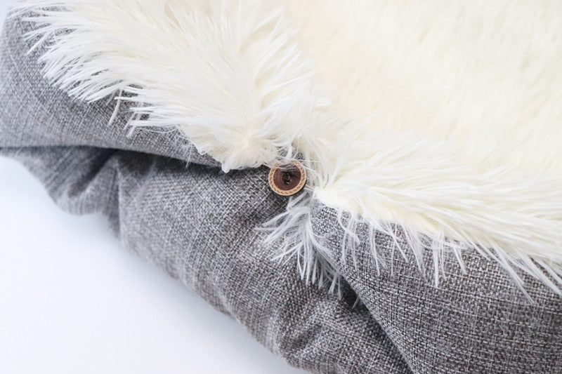 2 in 1 Pet Mattress Nest Convertible Pad Plush Mattress Pi-Mart
