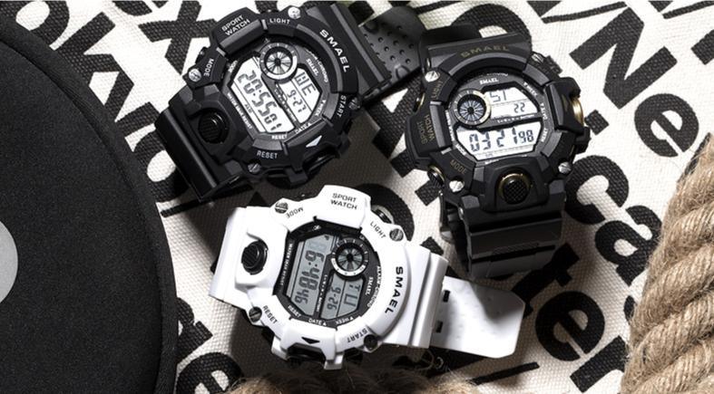 Digital Mens  Sports Waterproof 50 M Watches With Auto Date relogio masculino  Army Military Sports Unisex Watch - SJB-DIAMOND ELITES