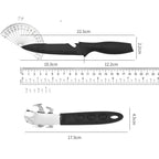 Steel Black Blade Five-piece Set Kitchen Knife Fruit Knife With Omelette Maker Peeling set Pi-Mart