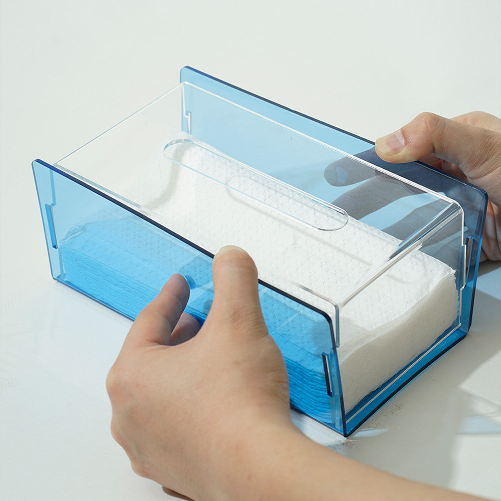 Glare Acrylic Paper Tissue Box Nordic Symphony Minimalist Pearly Luster Tissue Box