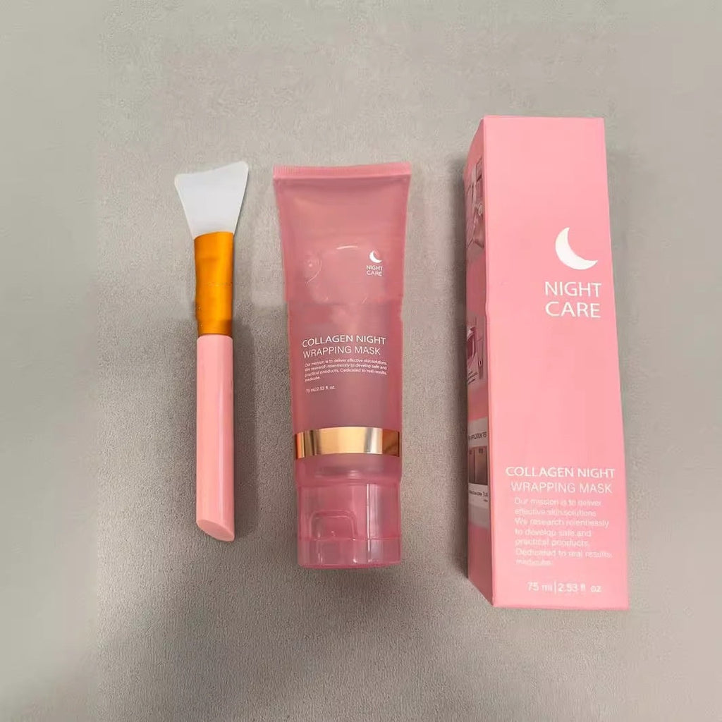 Face Night Mask Collagen Wrapping Mask Natural Ingredients Firming Elasticity & Hydration Anti-wrinkle For Skin Care Lootquake LLC