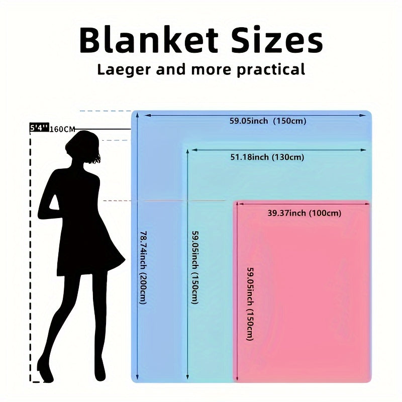 Personalized Romantic Love Message Flannel Throw Blanket for Wife - Soft, Cozy, All-Season Lodge Style with Knitted Polyester, Digital Print Character Theme, Special Feature Love Statements, 200-250g Lootquake LLC