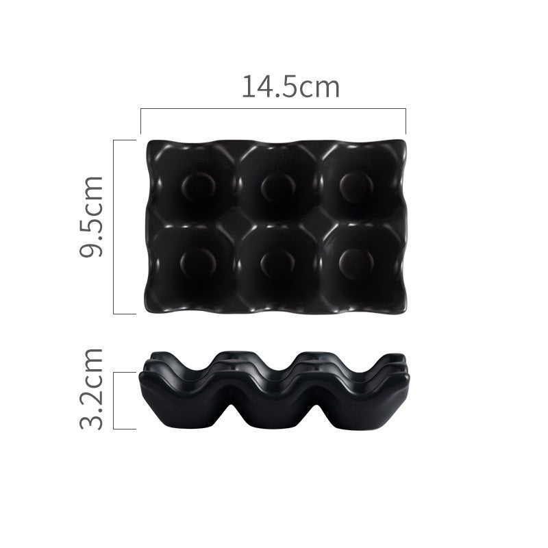 Home Kitchen Creative Ceramic Egg Grid Egg Rack Pi-Mart