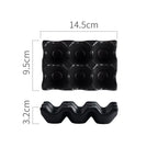 Home Kitchen Creative Ceramic Egg Grid Egg Rack Pi-Mart