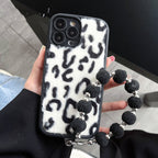 Leopard Printed Plush Phone Case Pi-Mart