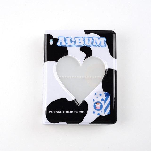 64 Pockets 3 Inches Photo Album Card Holder Receipt Storage Hollow Love Heart Photo Holder Business Card Bag Kpop Photocard Holder Book Polaroid Book Album Gifts For Valentines Day Stevvex