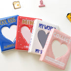 64 Pockets 3 Inches Photo Album Card Holder Receipt Storage Hollow Love Heart Photo Holder Business Card Bag Kpop Photocard Holder Book Polaroid Book Album Gifts For Valentines Day Stevvex
