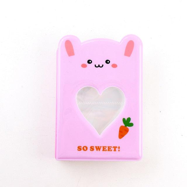 64 Pockets 3 Inches Photo Album Card Holder Receipt Storage Hollow Love Heart Photo Holder Business Card Bag Kpop Photocard Holder Book Polaroid Book Album Gifts For Valentines Day Stevvex