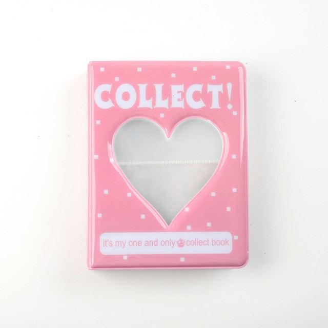64 Pockets 3 Inches Photo Album Card Holder Receipt Storage Hollow Love Heart Photo Holder Business Card Bag Kpop Photocard Holder Book Polaroid Book Album Gifts For Valentines Day Stevvex