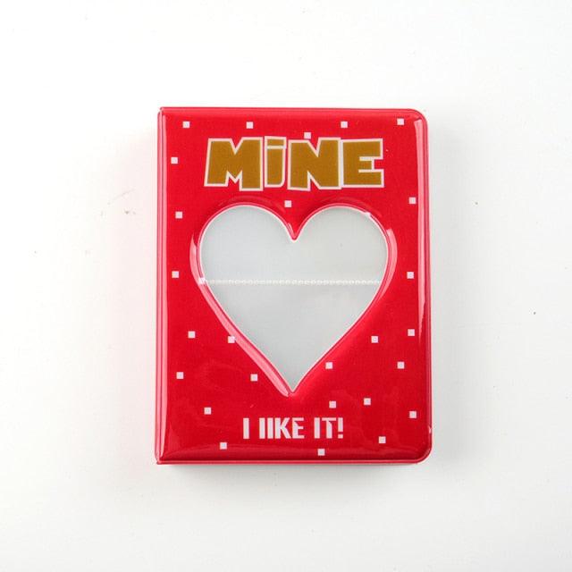 64 Pockets 3 Inches Photo Album Card Holder Receipt Storage Hollow Love Heart Photo Holder Business Card Bag Kpop Photocard Holder Book Polaroid Book Album Gifts For Valentines Day Stevvex