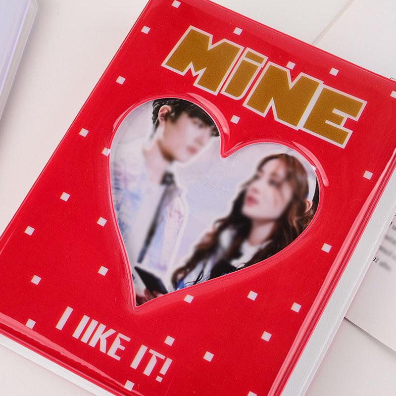 64 Pockets 3 Inches Photo Album Card Holder Receipt Storage Hollow Love Heart Photo Holder Business Card Bag Kpop Photocard Holder Book Polaroid Book Album Gifts For Valentines Day Stevvex
