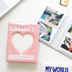 64 Pockets 3 Inches Photo Album Card Holder Receipt Storage Hollow Love Heart Photo Holder Business Card Bag Kpop Photocard Holder Book Polaroid Book Album Gifts For Valentines Day Stevvex