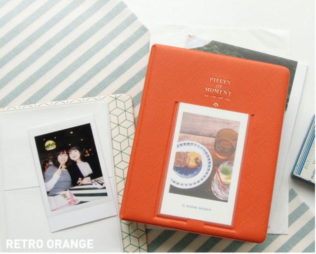 64 Pockets Mini Instant Polaroid Photo Album Picture Case for Mini Film 7s 8 25 50s 90 Mini Polaroid Album Refillable Notebook Photo Album Valentines Day Gift Anniversary Gift Stevvex