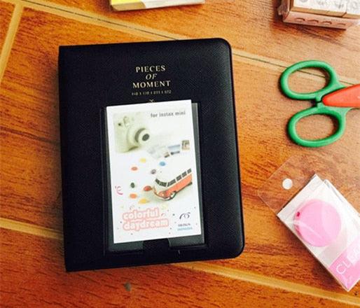 64 Pockets Mini Instant Polaroid Photo Album Picture Case for Mini Film 7s 8 25 50s 90 Mini Polaroid Album Refillable Notebook Photo Album Valentines Day Gift Anniversary Gift Stevvex