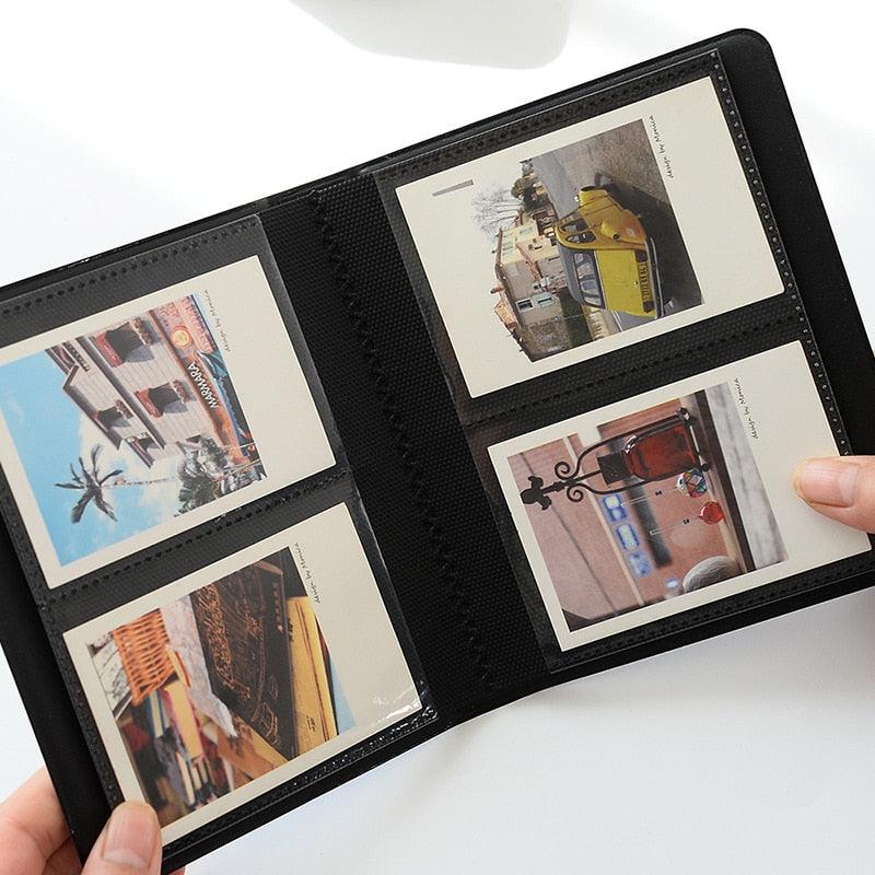 64 Pockets Mini Instant Polaroid Photo Album Picture Case for Mini Film 7s 8 25 50s 90 Mini Polaroid Album Refillable Notebook Photo Album Valentines Day Gift Anniversary Gift Stevvex