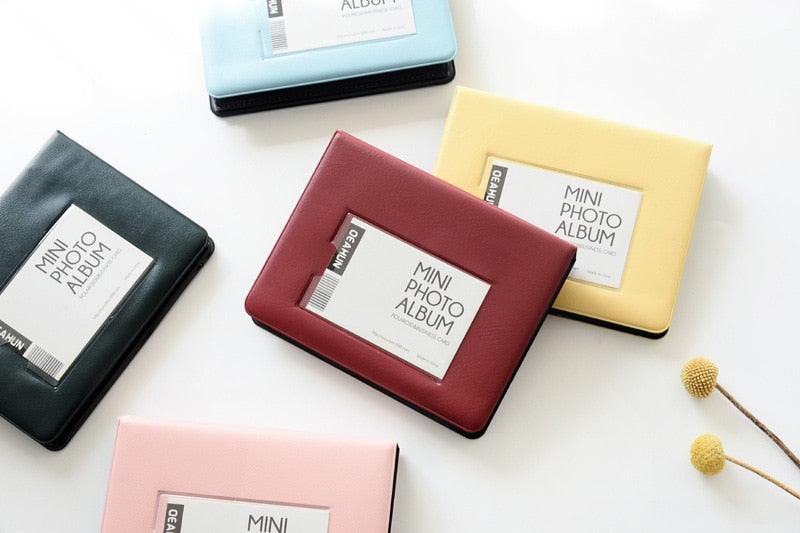 64 Pockets Mini Instant Polaroid Photo Album Picture Case for Mini Film 7s 8 25 50s 90 Mini Polaroid Album Refillable Notebook Photo Album Valentines Day Gift Anniversary Gift Stevvex