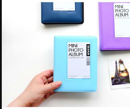 64 Pockets Mini Instant Polaroid Photo Album Picture Case for Mini Film 7s 8 25 50s 90 Mini Polaroid Album Refillable Notebook Photo Album Valentines Day Gift Anniversary Gift Stevvex