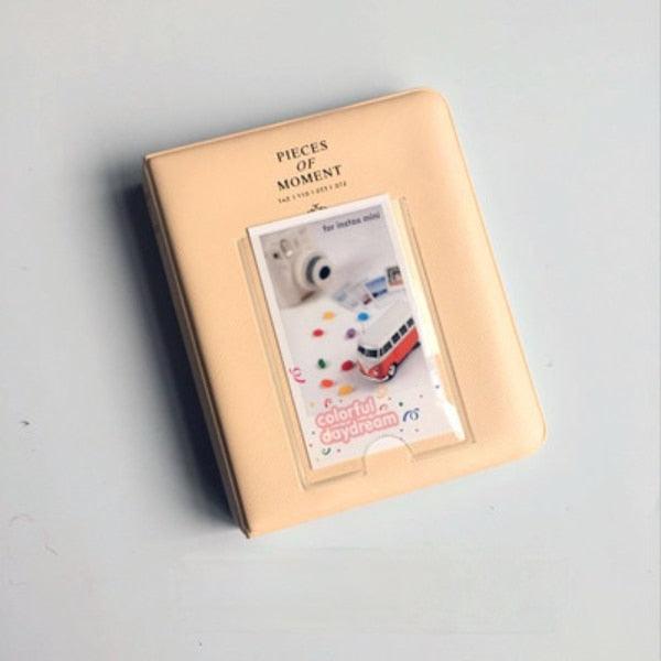 64 Pockets Mini Instant Polaroid Photo Album Picture Case for Mini Film 7s 8 25 50s 90 Mini Polaroid Album Refillable Notebook Photo Album Valentines Day Gift Anniversary Gift Stevvex