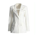 Fashion Slim Fit Patchwork Suit Jacket For Women | Femstylo