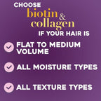OGX Biotin & Collagen Thickening Volumizing Daily Conditioner with Vitamin B7 & Hydrolyzed Wheat Protein, 13 fl oz EasyOptionXY LLC
