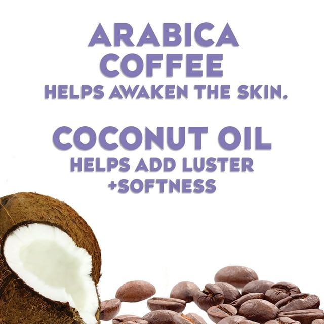 OGX Smoothing + Coconut Coffee Exfoliating Body Scrub with Arabica Coffee & Coconut Oil, Paraben-Free with Sulfate-Free Surfactants, 19.5 Fl Oz EasyOptionXY LLC