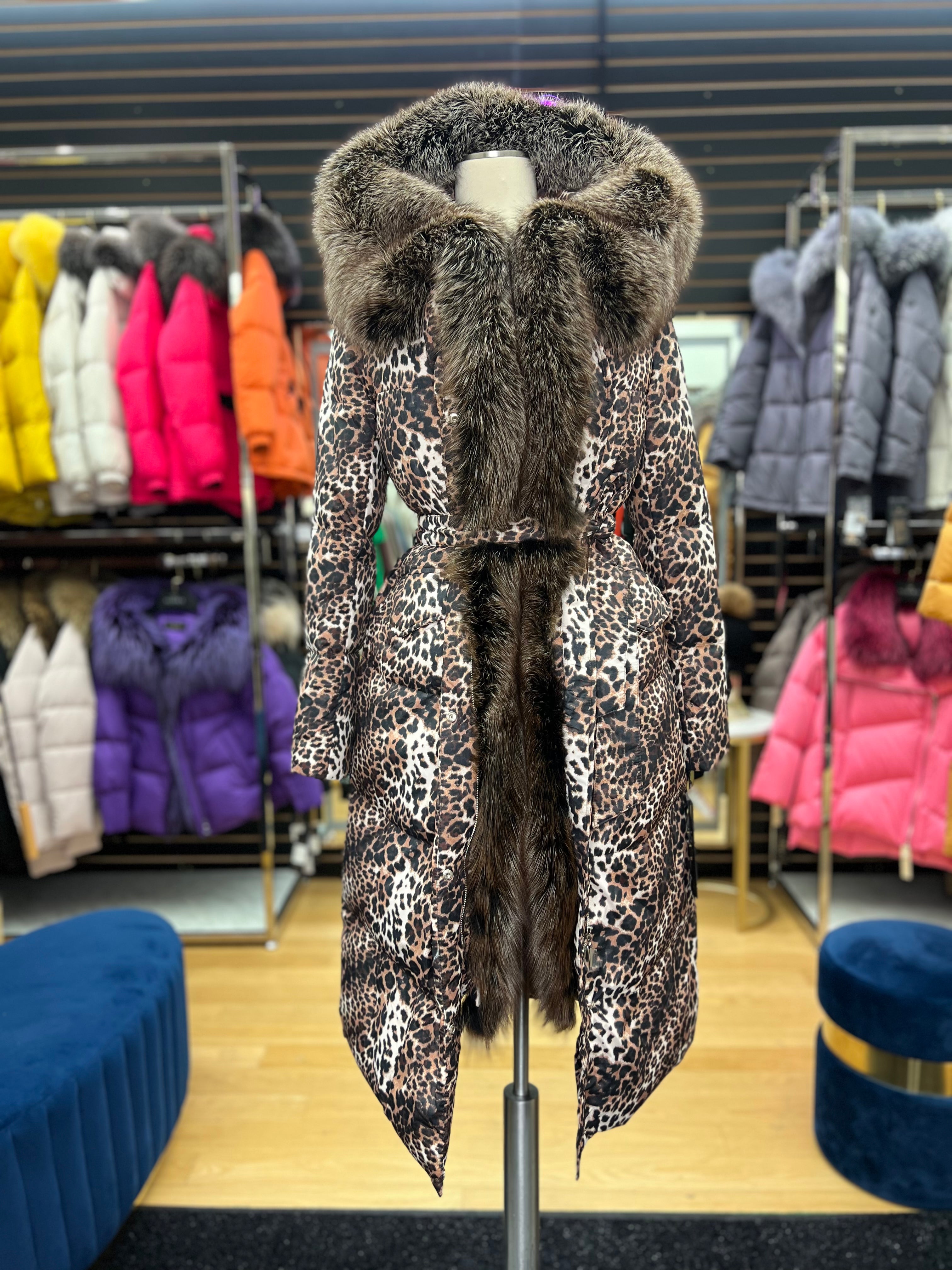 Genuine Silver Fox Down Insulated Parka - SJB-DIAMOND ELITES