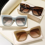 Rectangle Big Frame Cat Eye Sunglasses - SJB-DIAMOND ELITES