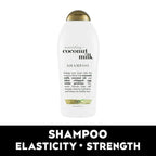 OGX Nourishing + Coconut Milk Moisturizing Daily Shampoo with Egg White Protein, 25.4 fl oz - SJB-DIAMOND ELITES