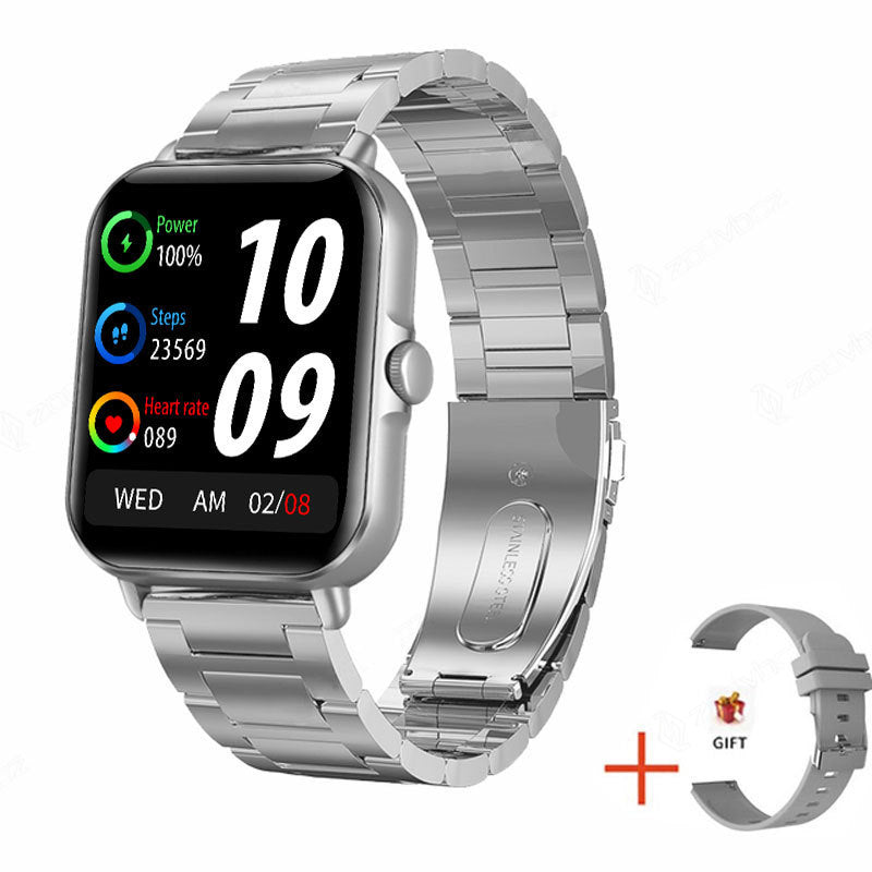 Bluetooth Talk Smartwatch 1.69 Color Screen Voice Assistant Blood Pressure Heart Rate Pi-Mart