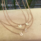 Women's Simple Shell Letter Collar Necklace Pi-Mart