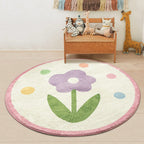 Round Thickened Carpet Children's Room Home Non-slip Absorbent Floor Mat Pi-Mart