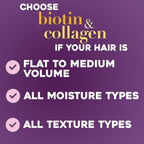 OGX Thick & Full + Biotin & Collagen Volumizing Daily Shampoo, 25.4 fl oz - SJB-DIAMOND ELITES
