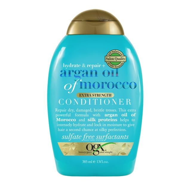 OGX Extra Strength Hydrate & Repair + Argan Oil of Morocco Moisturizing Daily Conditioner, 13 fl oz - SJB-DIAMOND ELITES