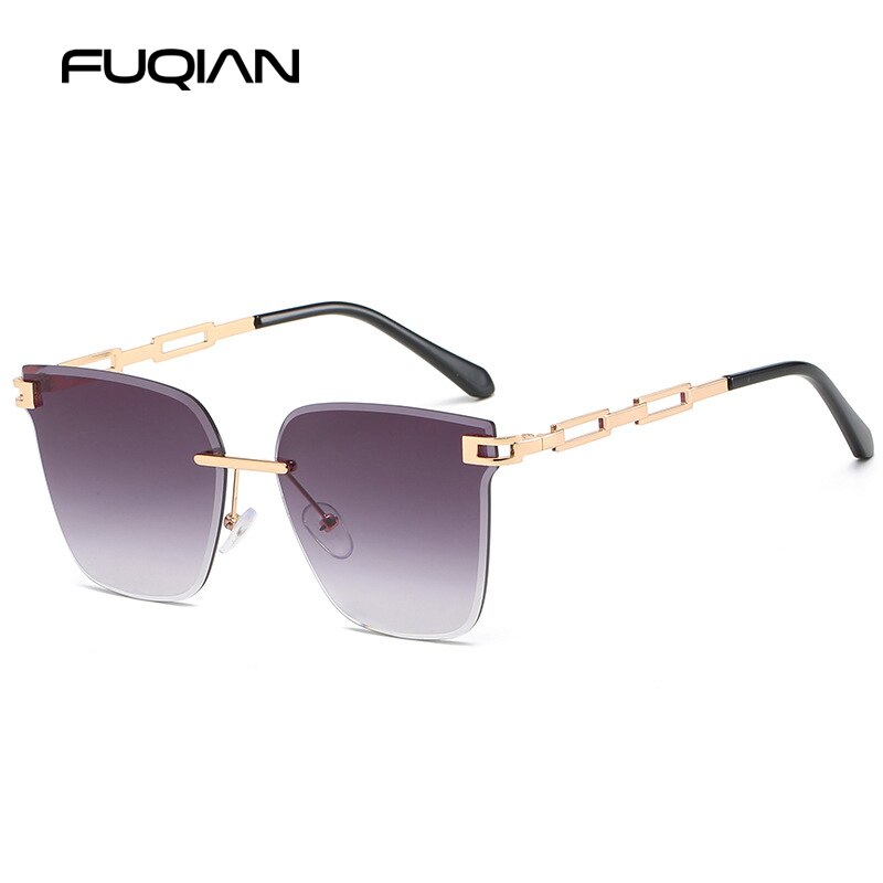 UV400 Cat Eye Sunglasses Frameless - SJB-DIAMOND ELITES