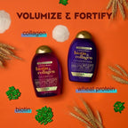 OGX Thick & Full + Biotin & Collagen Extra Strength Volumizing Daily Conditioner with Vitamin B7, 13 fl oz - SJB-DIAMOND ELITES