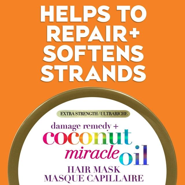 OGX Extra Strength Damage Remedy + Coconut Miracle Oil Hair Mask, 6 oz - SJB-DIAMOND ELITES