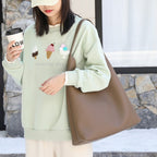 Casual retro hobo bag, fashion handbag, pu large capacity shoulder women's bag