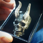 Goth Black Skull Ring - SJB-DIAMOND ELITES