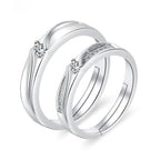 Moissanite Engagement Couple Couple Rings