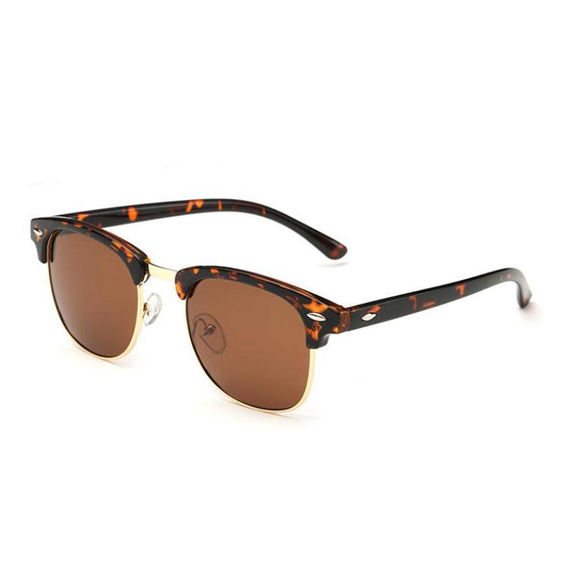 New Fashion Semi Rimless Retro Classic Luxury Polarized Sunglasses Men And Women Brand Designer Half Frame Sun Glasses Classic Oculos De Sol With UV400 Protection - SJB-DIAMOND ELITES