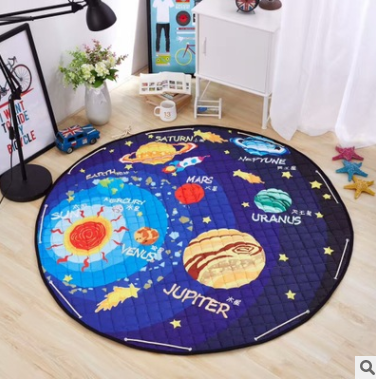 Explosion models Ins cotton car storage mat storage toy mats Round outing children climbing mat storage bag Pi-Mart