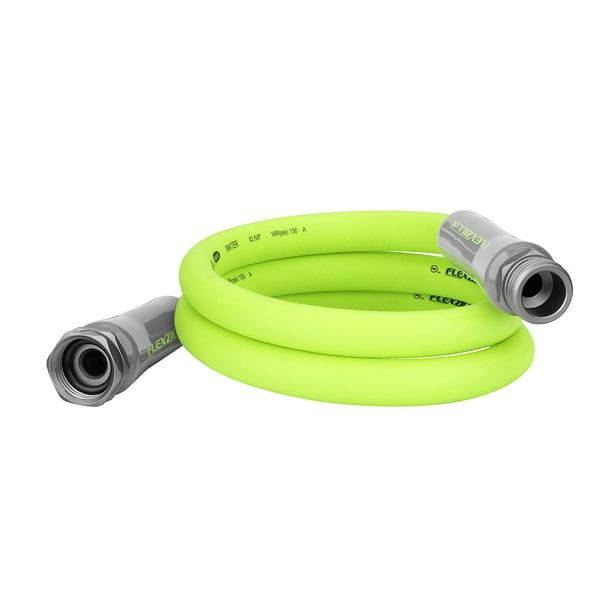 Flexzilla? Garden Lead-in Hose, 5/8" x 5', 3/4" - 11 1/2 GHT Fittings, ZillaGreen?