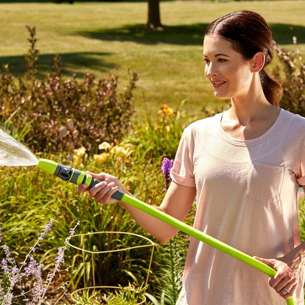 Flexzilla? Garden Lead-in Hose, 5/8" x 5', 3/4" - 11 1/2 GHT Fittings, ZillaGreen?