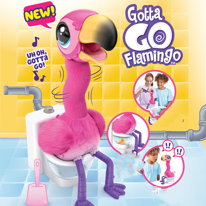 Electronic Singing Flamingo Pet Toy - Movable Interactive Voice Pet for Children Ages 4-14 Pi-Mart